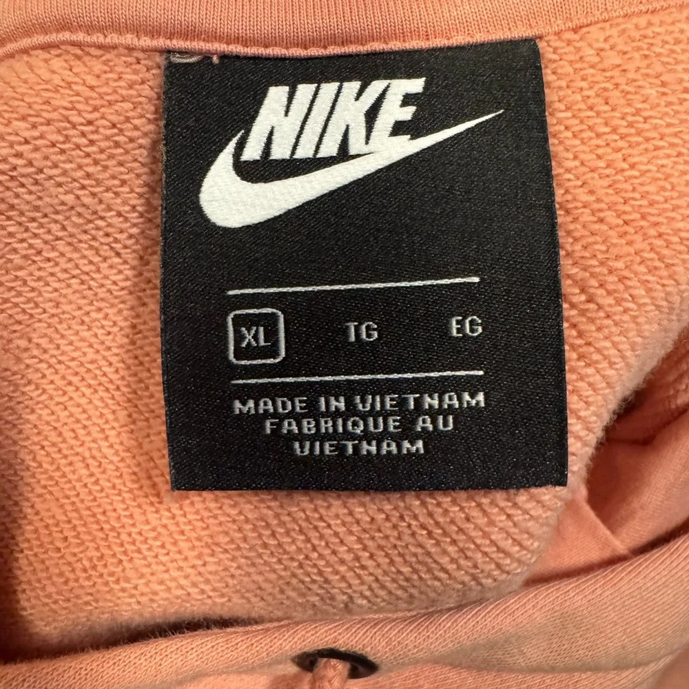 Nike Essential Cropped Women's Coral Hoodie Size XL NWOT